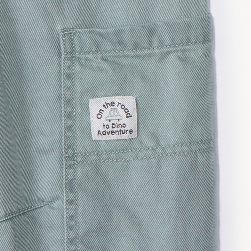 Katoenen gevoerde cargo broek voor babyjongen 