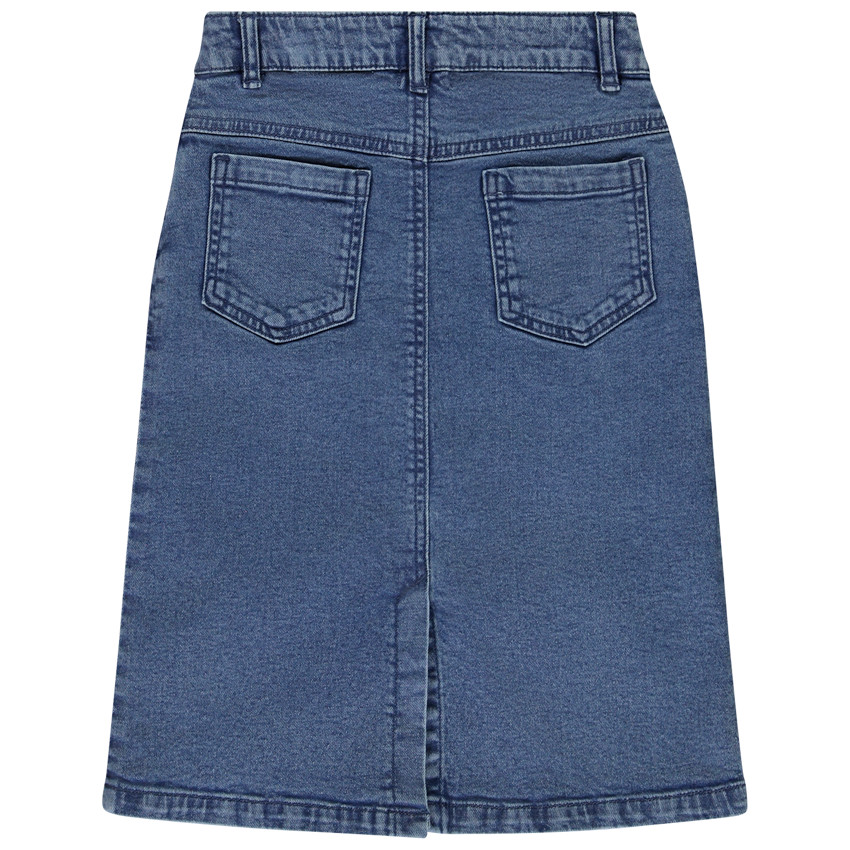Jupe longue en denim avec découpes pour fille 