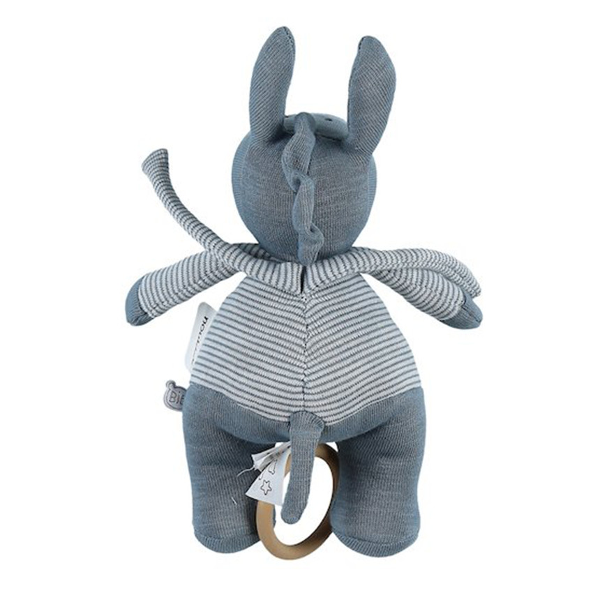 Peluche mini-musical Paco en coton - Bleu 