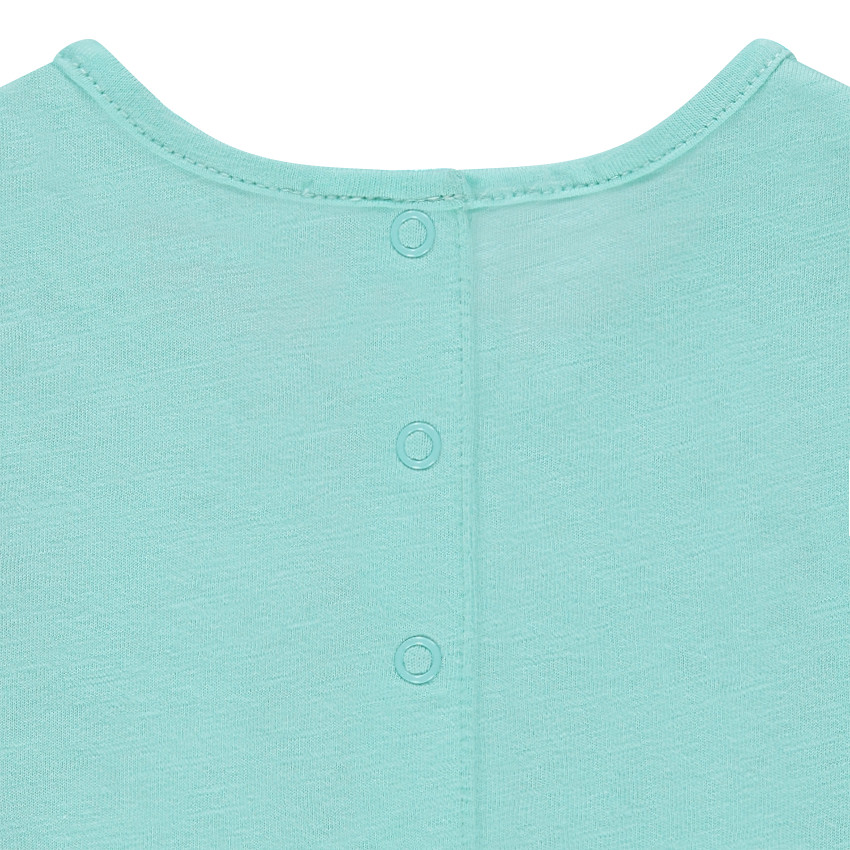 Tee-shirt manches courtes en jersey avec volants 