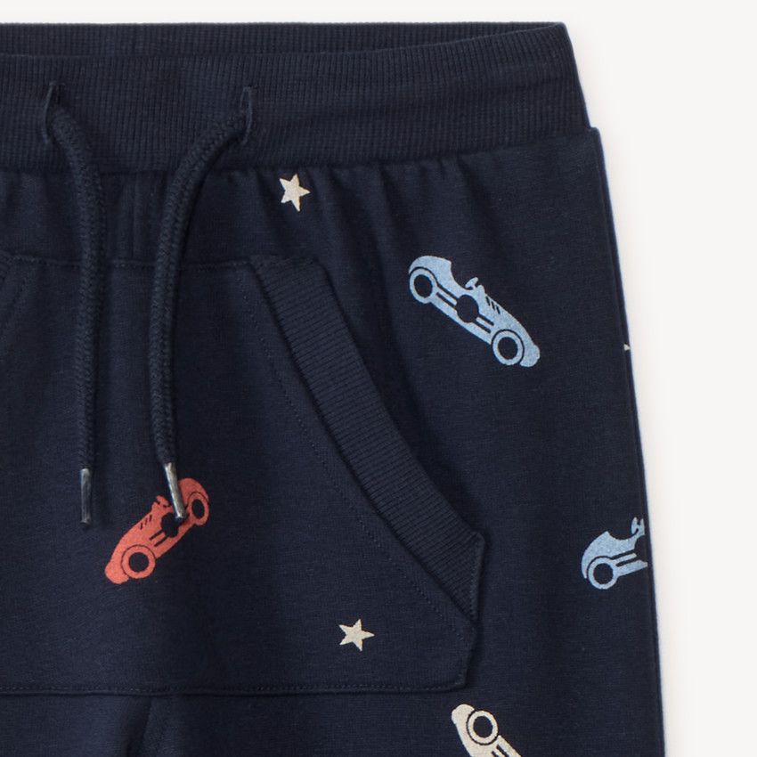 Joggingbroek jongens met auto's print 