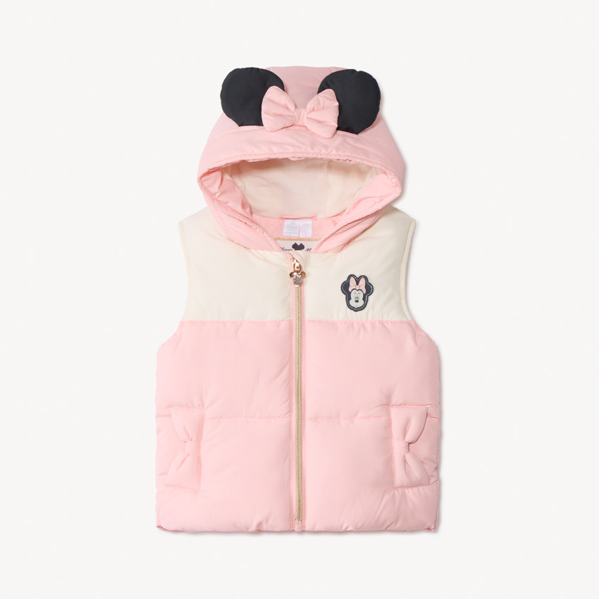 Donsjas mouwloos met colour block effect Minnie Disney voor meisjes 