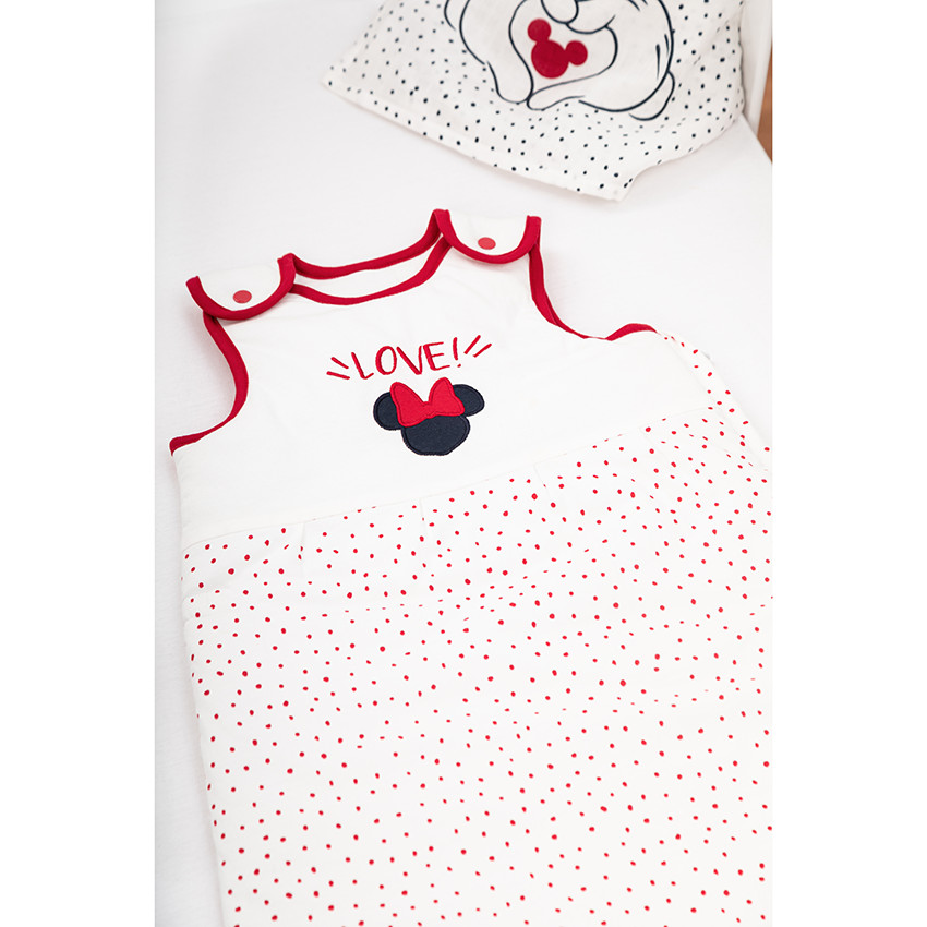 Lot de 3 langes en coton bio tétra motif Mickey Disney 