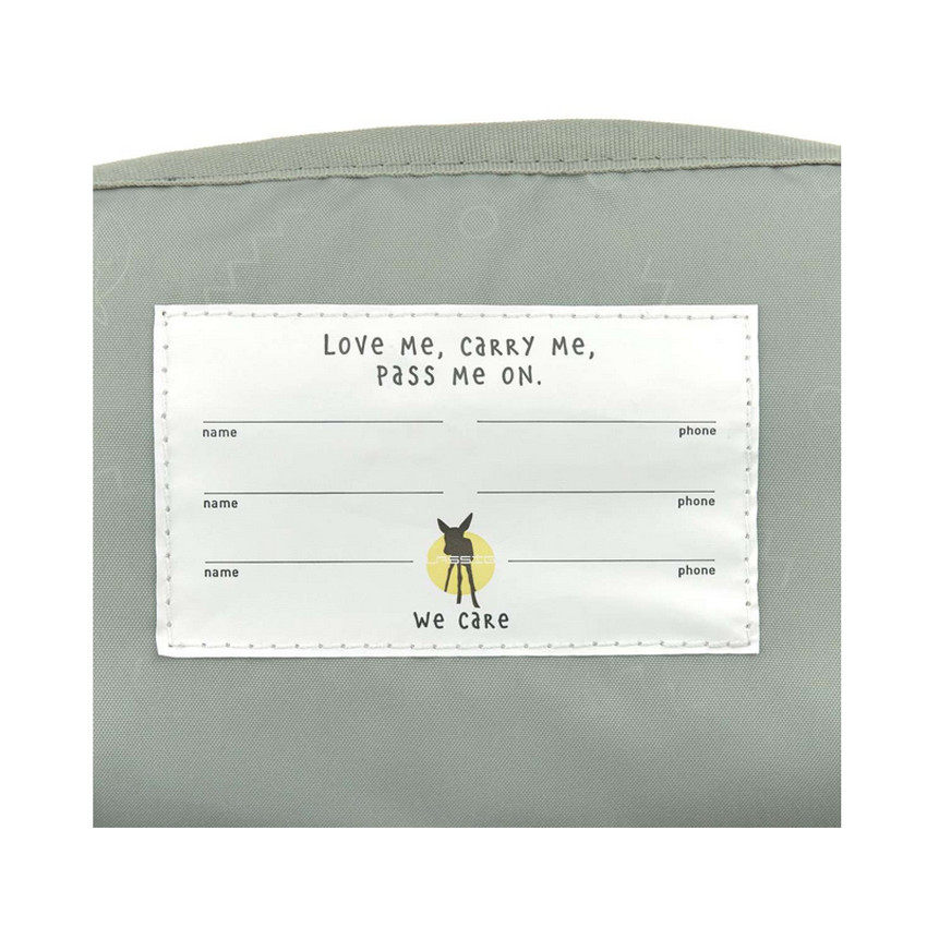 Rugzak Mini Square - Happy prints Olijf 