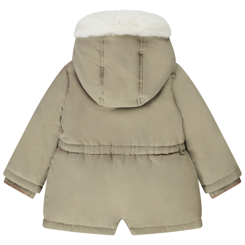 Parka Grand Froid 2-in-1 gevoerd met imitatiebont voor baby meisjes 