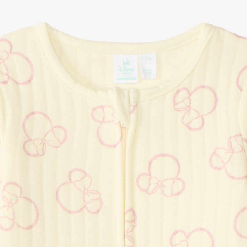Dors-bien léger zippé imprimé Minnie Disney pour bébé fille 