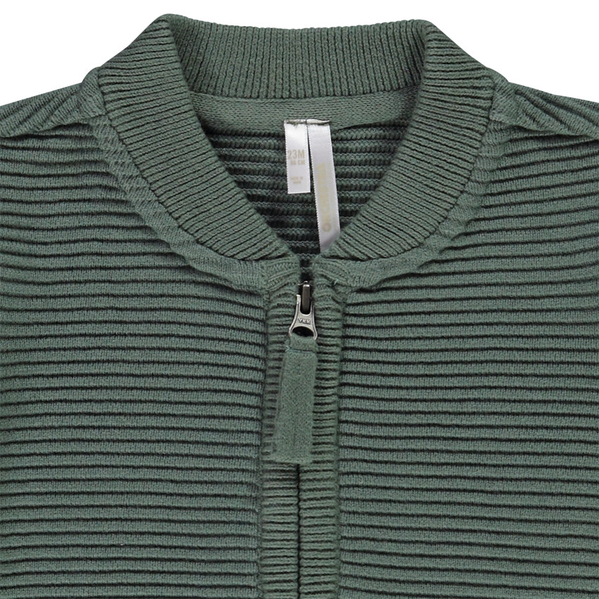 Gilet en tricot fantaisie avec bandes pour bébé garçon 