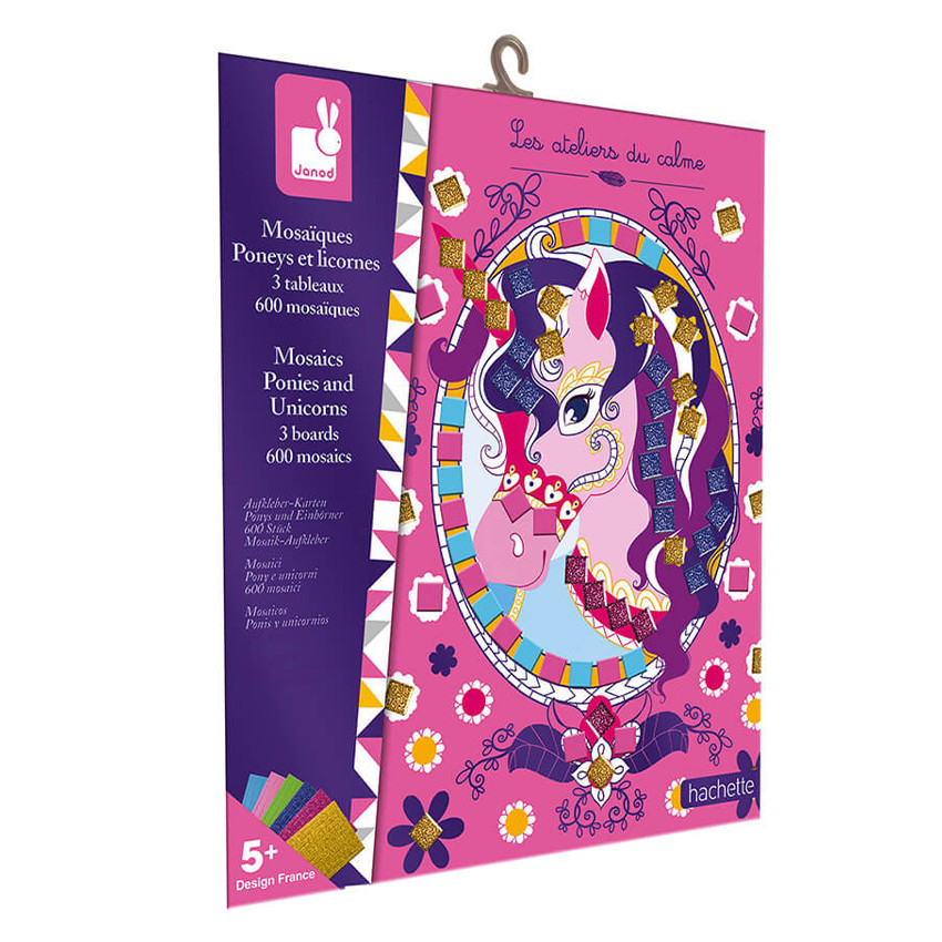 Set Créatif Mosaïques en Mousse Poneys et Licornes 