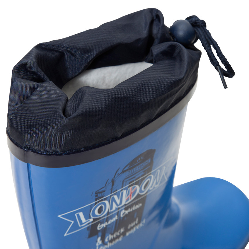 Botte de pluie unies avec soufflet imperméable 