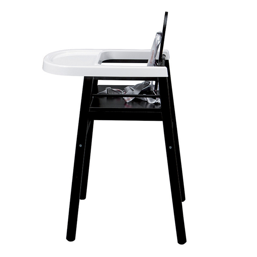 Chaise haute fixe Lili - Noir 