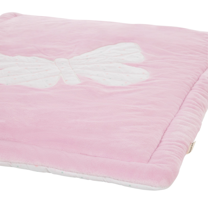 Tapis de parc bi-matière 70 x 95 cm imprimé/Papillon 