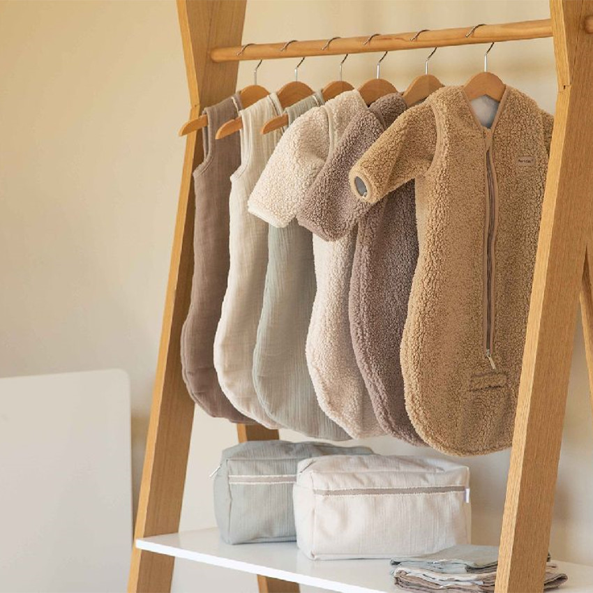 Slaapzak met mouwen 70cm Crème  