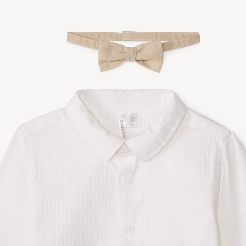 Ensemble 3 pièces avec nœud papillon pour bébé garçon 