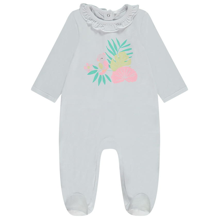 Dors-bien à collerette volantée pour bébé fille 