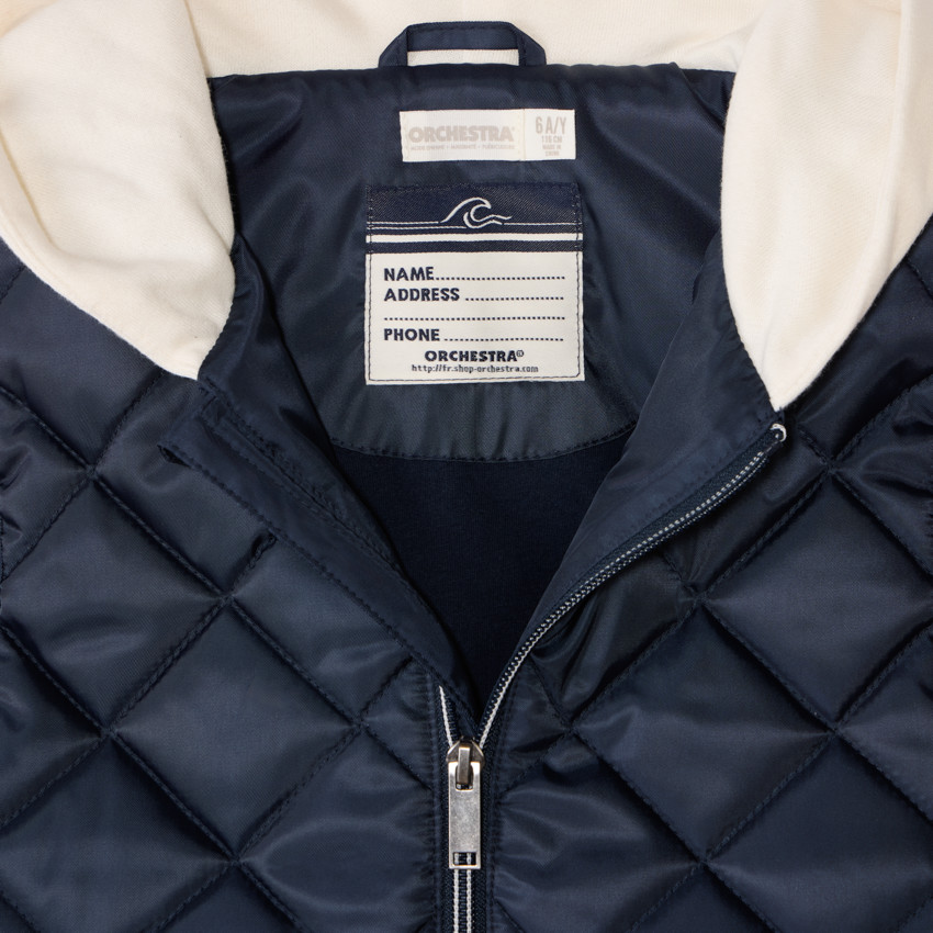 Doudoune sans manches matelassée à capuche pour garçon 