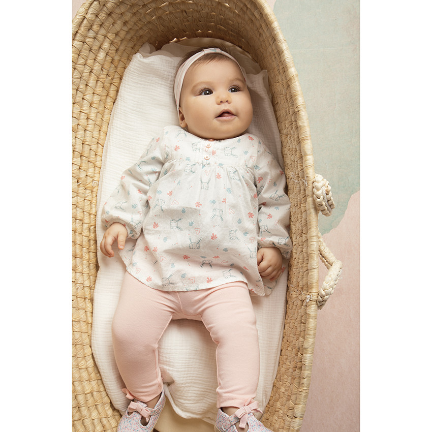 Bandeau de cheveux en jersey imprimé fantaisie pour bébé fille 