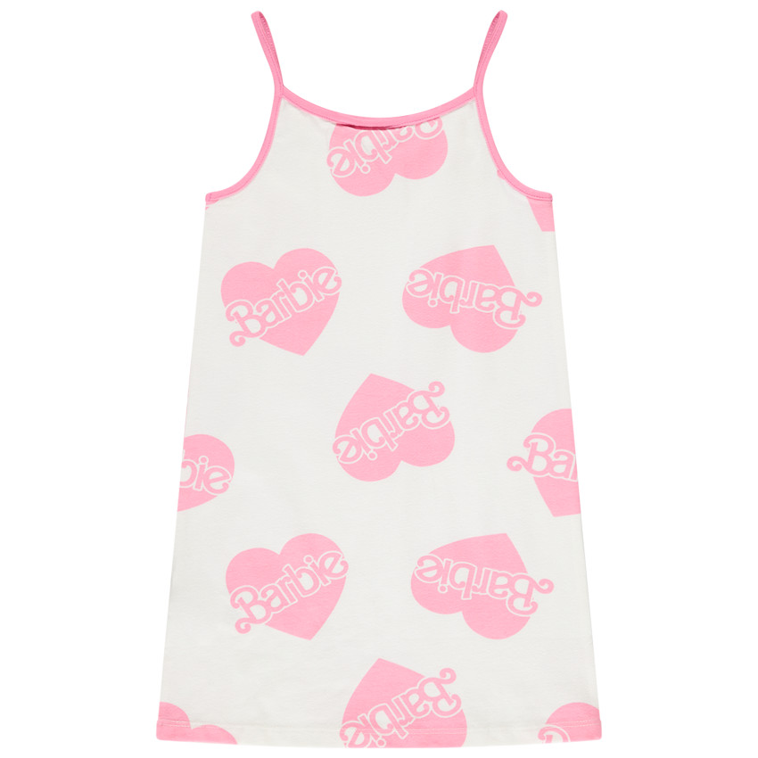 Babydoll met hartjesprint/Barbie voor meisjes 