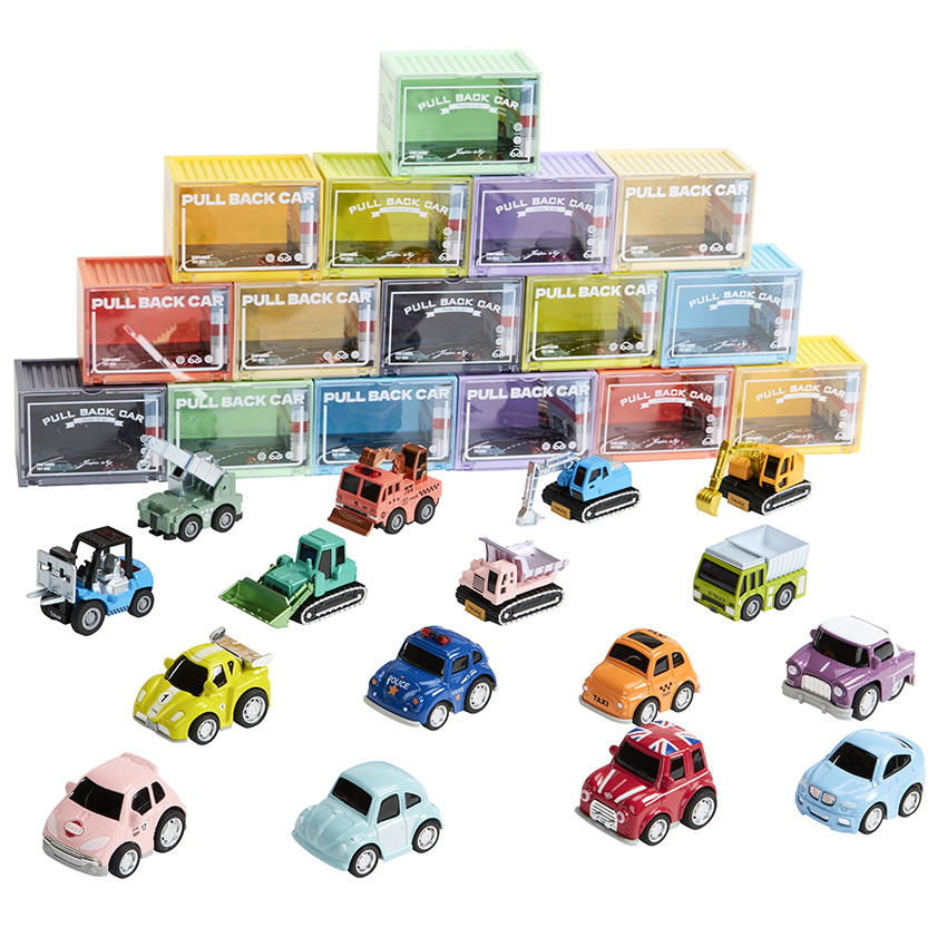 Auto miniatuur met wrijving van de politie blauw 