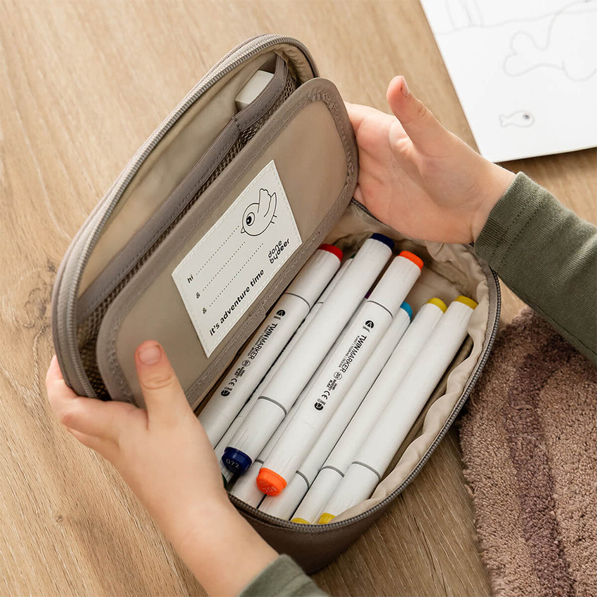 Trousse scolaire Tiny Trails Vert 
