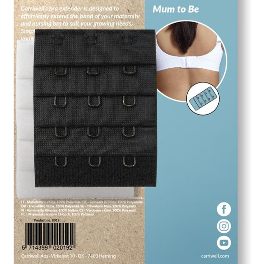 Extensions de soutien-gorge 4 pièces - noir/blanc 