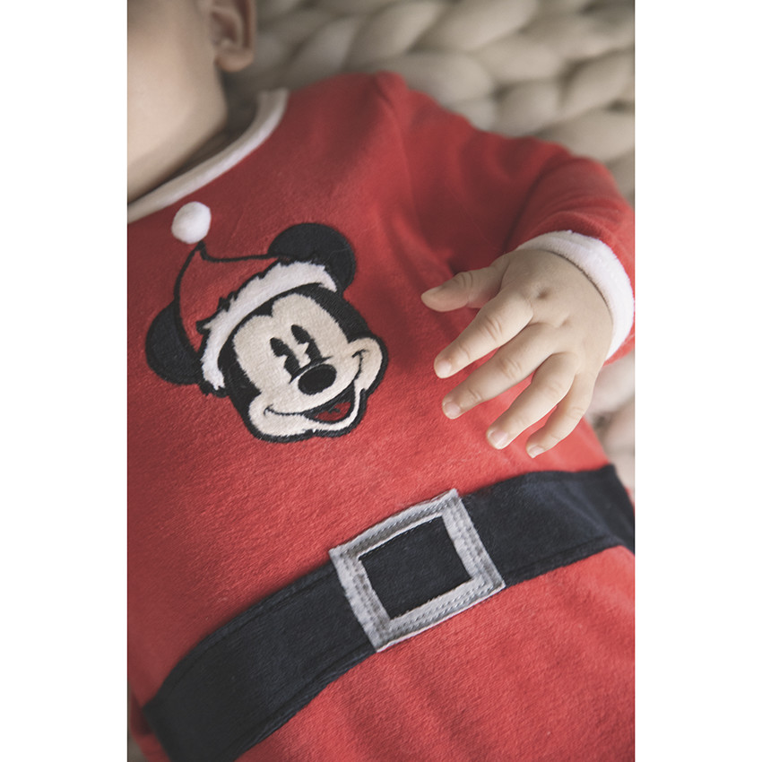 Fluwelen kerstslaappakje met Disney Mickey 