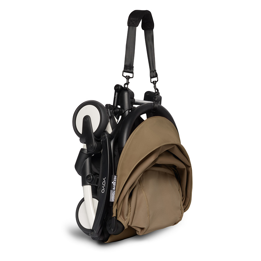 Poussette complète YOYO² nouveau pack 0+ et 6+ châssis blanc - Toffee 