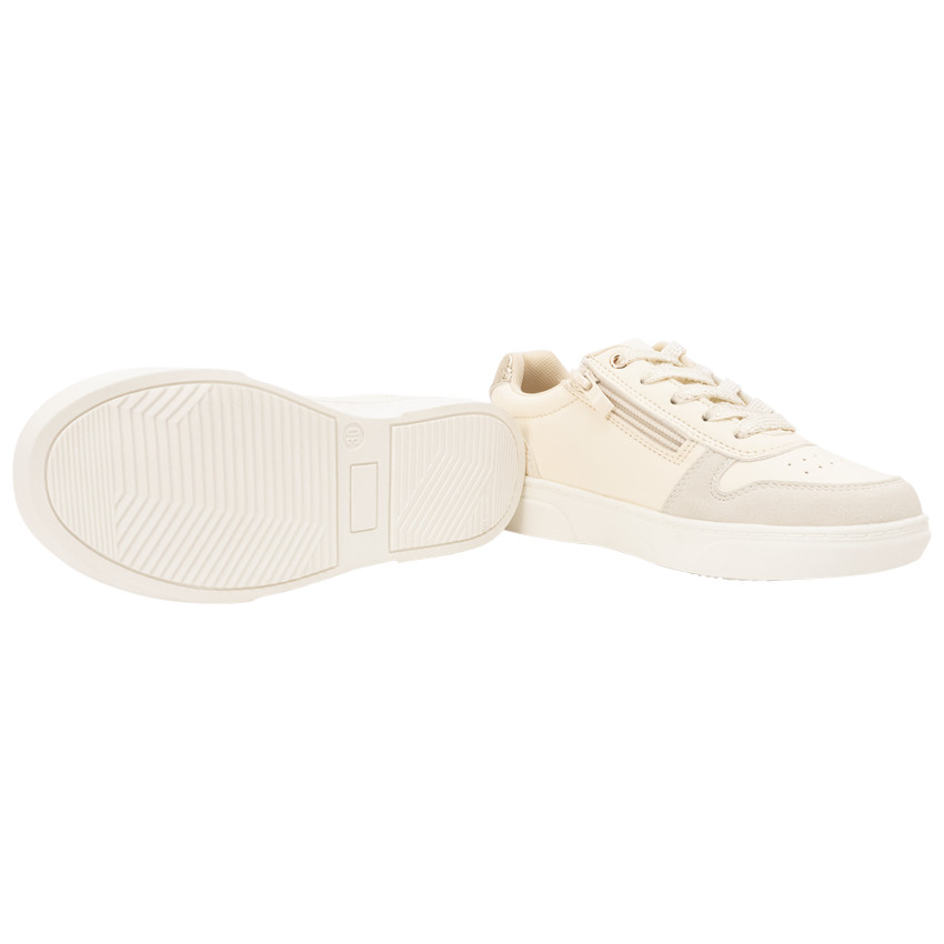 Baskets basses brillantes et pailletées à zip pour fille 