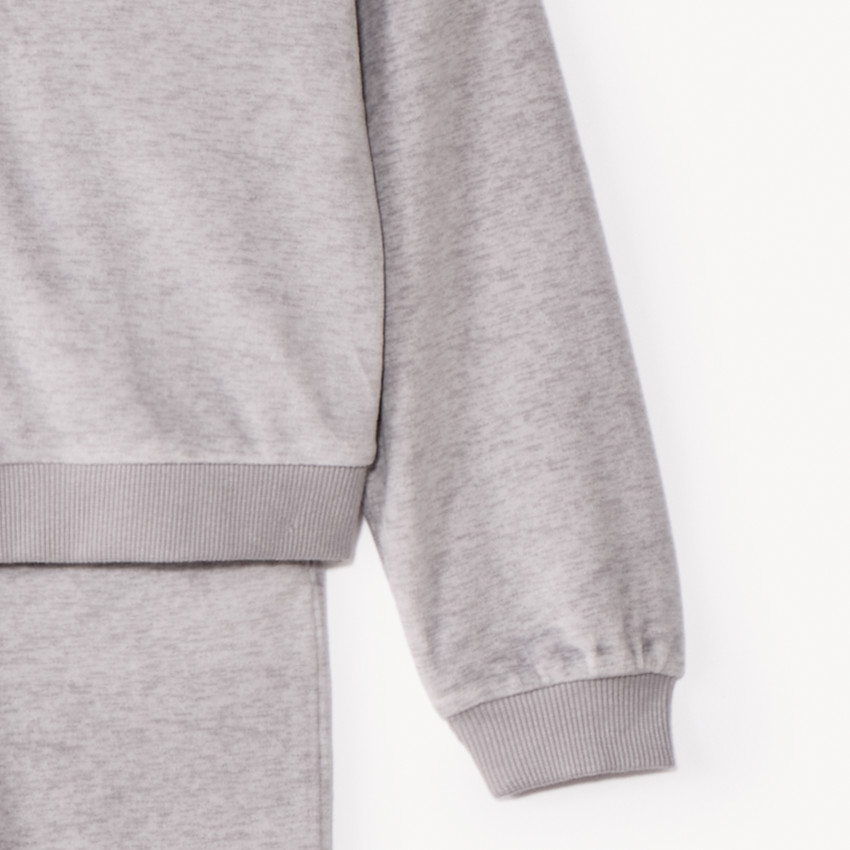 Vest met kap en effen jogging voor meisjes 