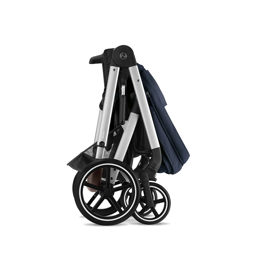 Poussette Balios S Lux - Châssis Silver / Siège Ocean Blue 