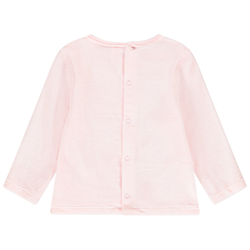 Pyjama en velours à message pour bébé fille 