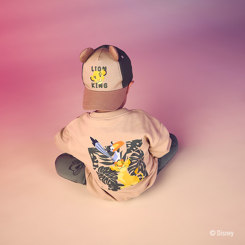 Sweat molleton oversize prints Le Roi Lion Disney pour bébé garçon 