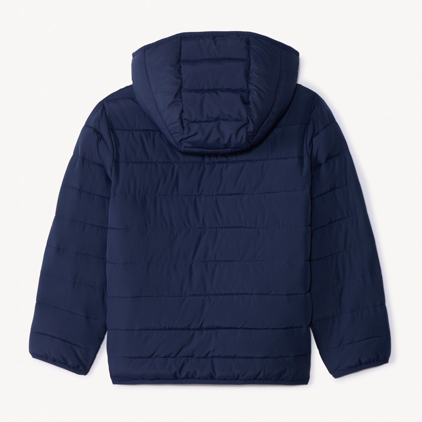 Donsjas met capuchon voor jongen 