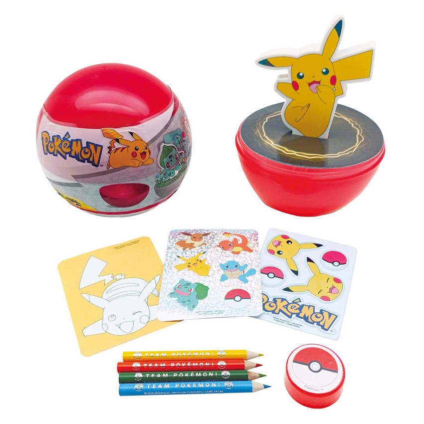 Coffret Boule Gomme Fun Pokémon Pikachu 