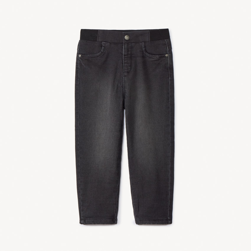 Jean effet denim uni doublé en jersey pour bébé garçon  