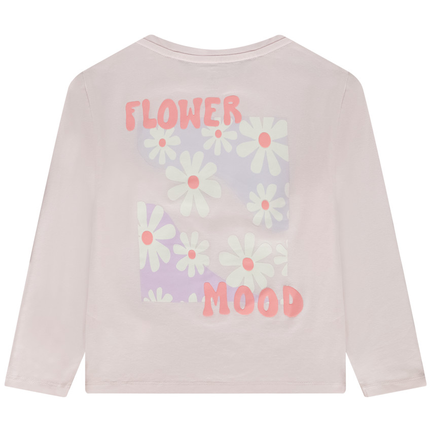 T-shirt manches longues prints face et dos pour fille 