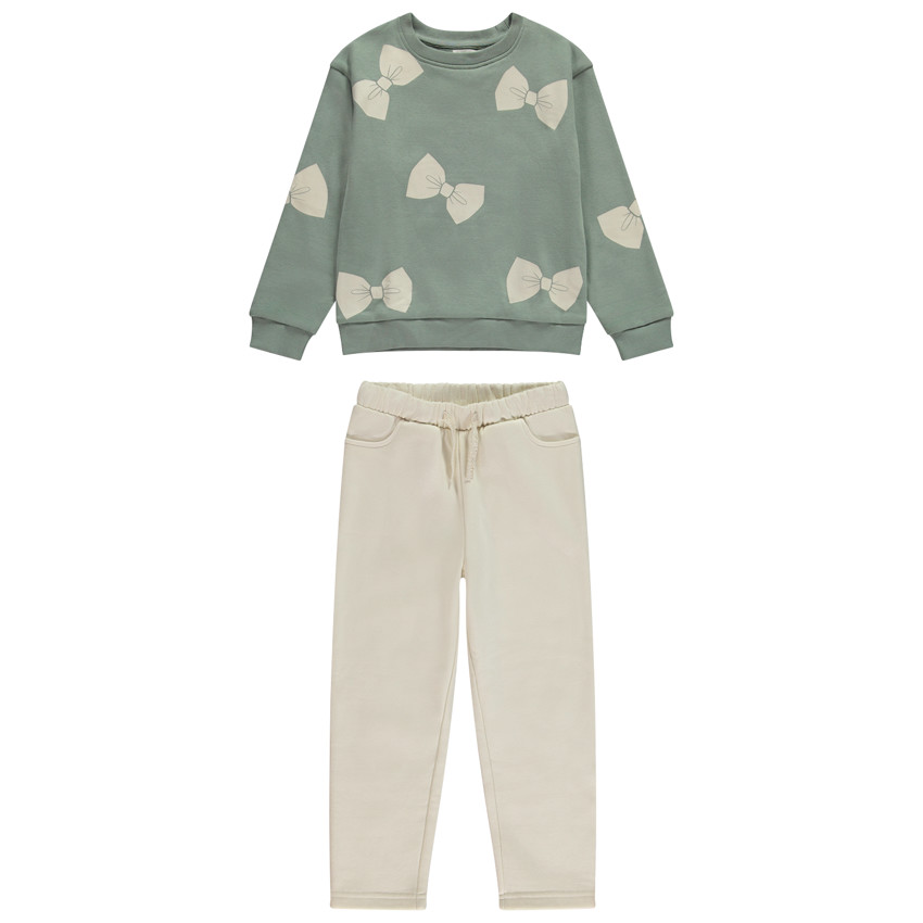 Jogging fleece met knopen voor meisjes 