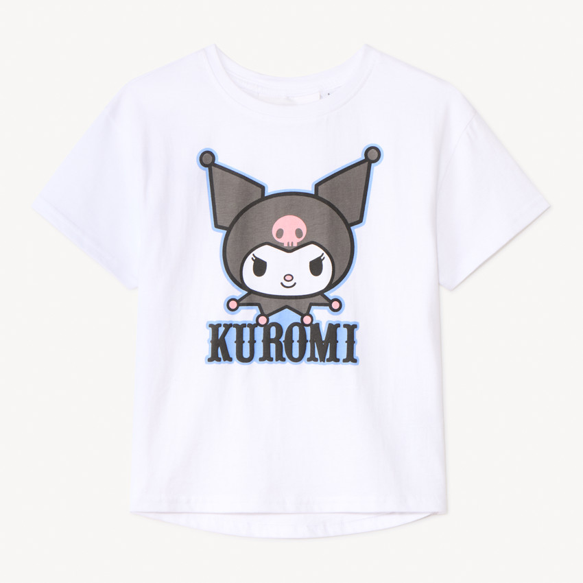 T-shirt korte mouwen fantasie Kuromi voor meisjes 