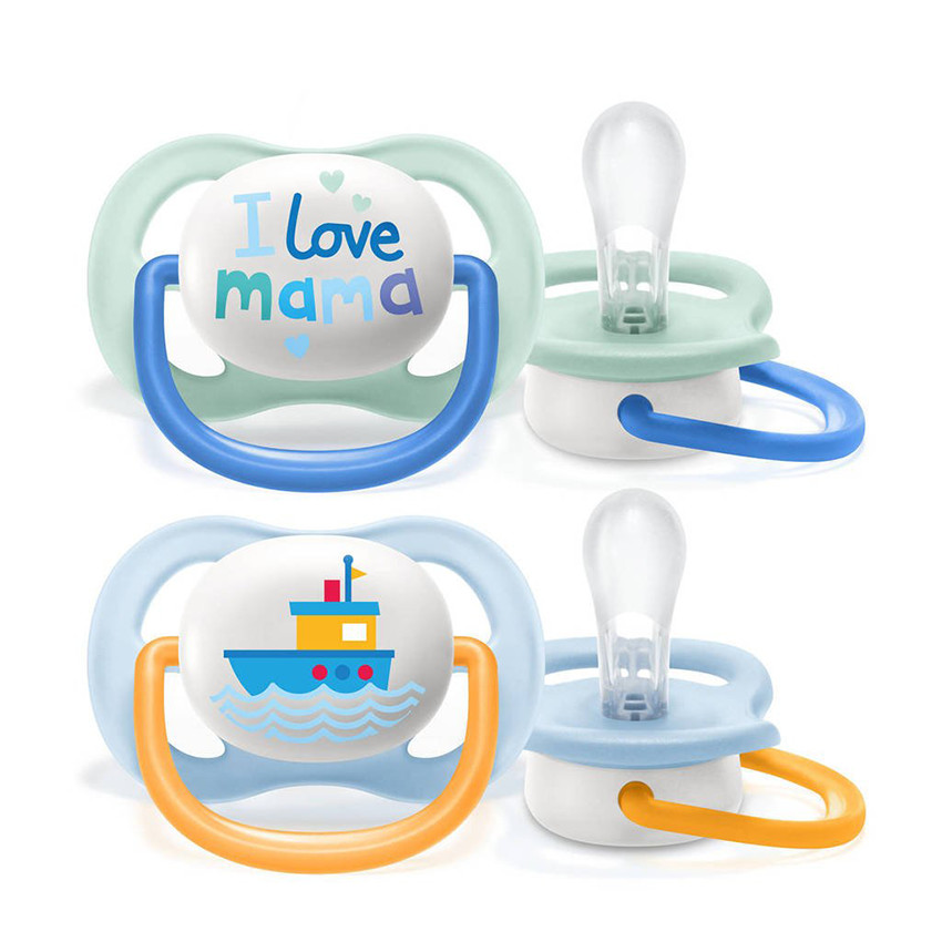 Sucette Ultra Air 0-6M Bleu - 2 pièces 