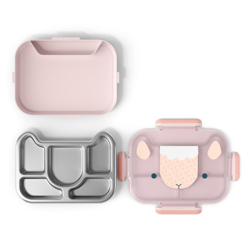 Lunchbox Wonder Le plateau à compartiment Rose Sheep 950ml 