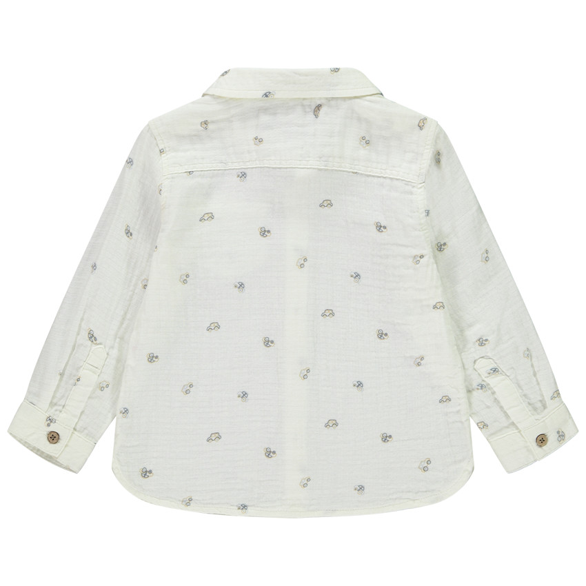 Chemise manches longues imprimé voitures pour bébé garçon 