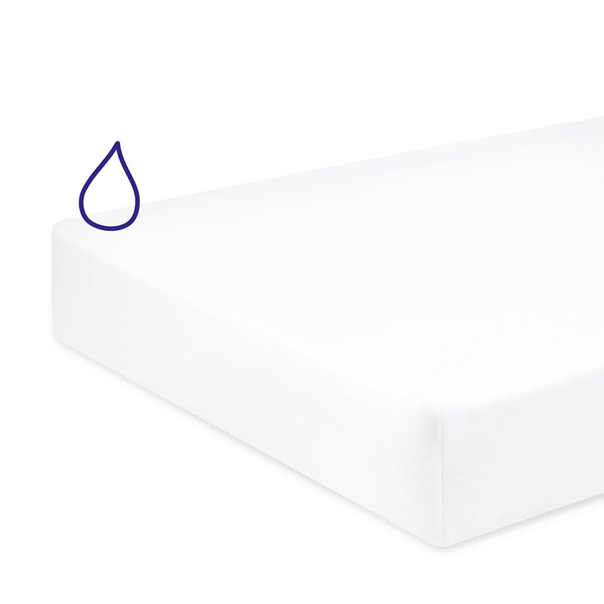 Protège matelas 70x140cm Blanc 