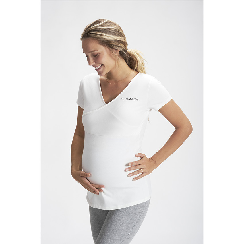 Zwangerschaps- en borstvoedingspyjama T-shirt 
