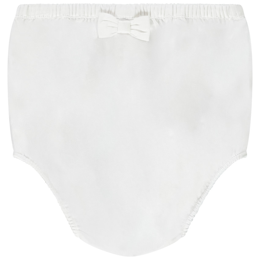 Ensemble robe de cérémonie en tulle brodé + bloomer pour bébé fille 