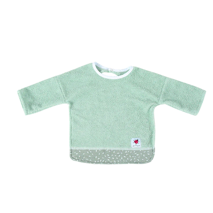 Bavoir avec manches personnalisable - Petite Plume 