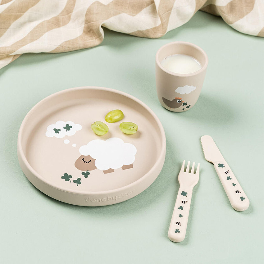 Mini beker in silicone Tiny Farm Zand 
