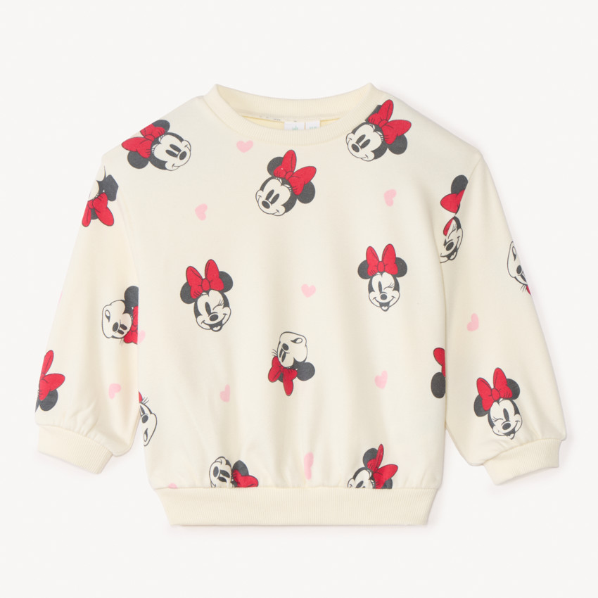 Oversized sweatshirt met Minnie Disney-print voor meisjesbaby's 