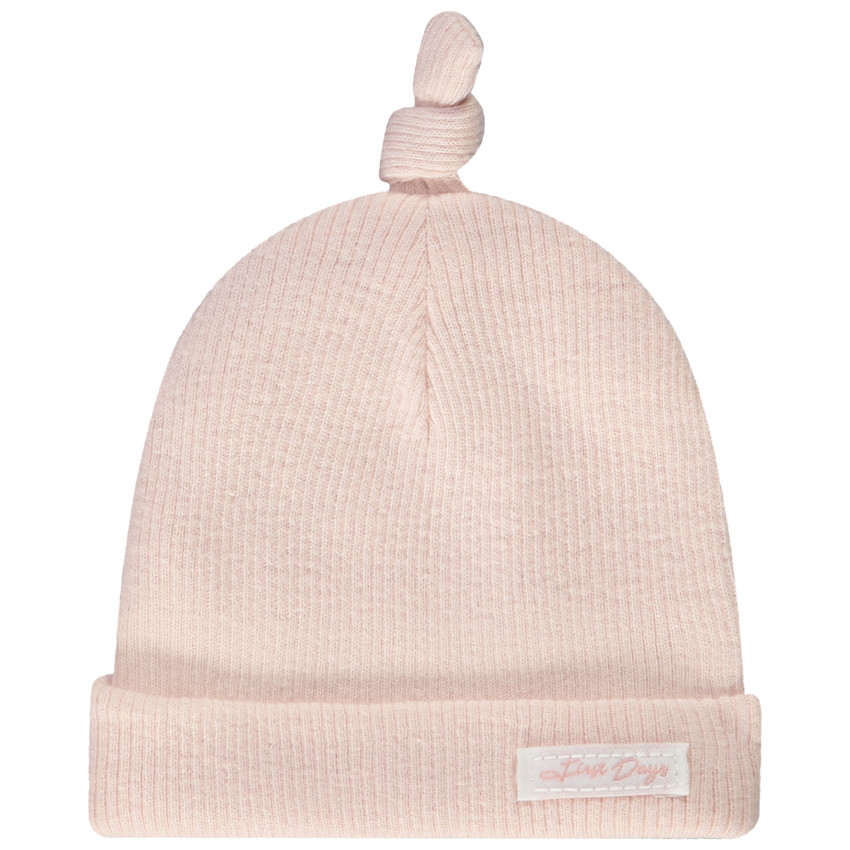 Bonnet côtelé effet noué pour pour bébé fille Orchestra