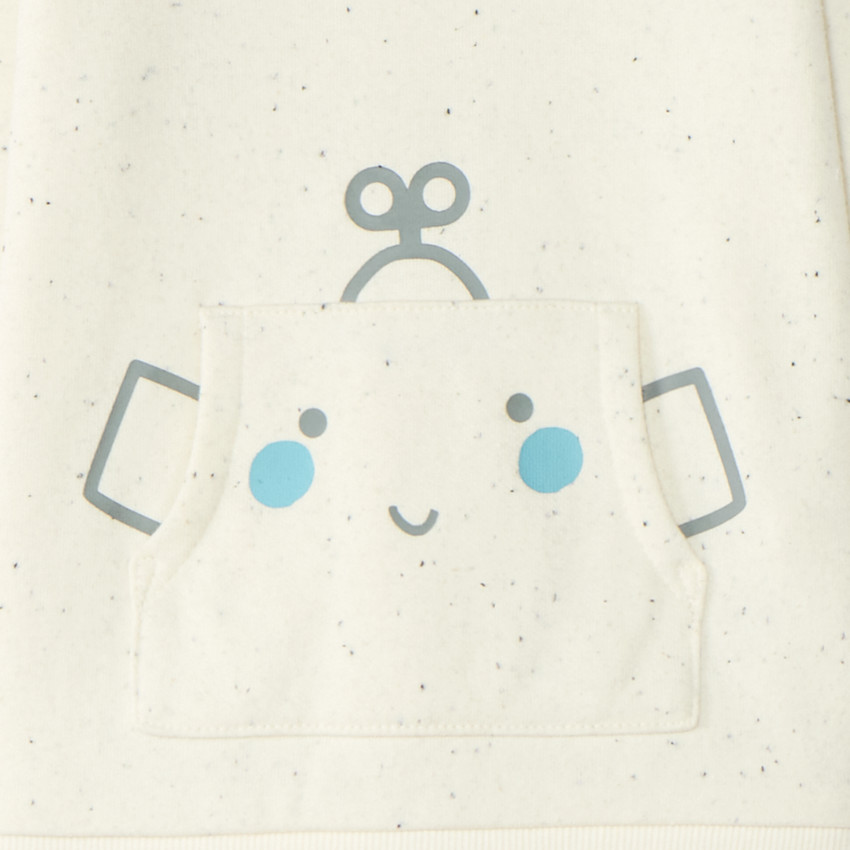 Ensemble de jogging bébé garçon avec poche kangourou ludique robot 
