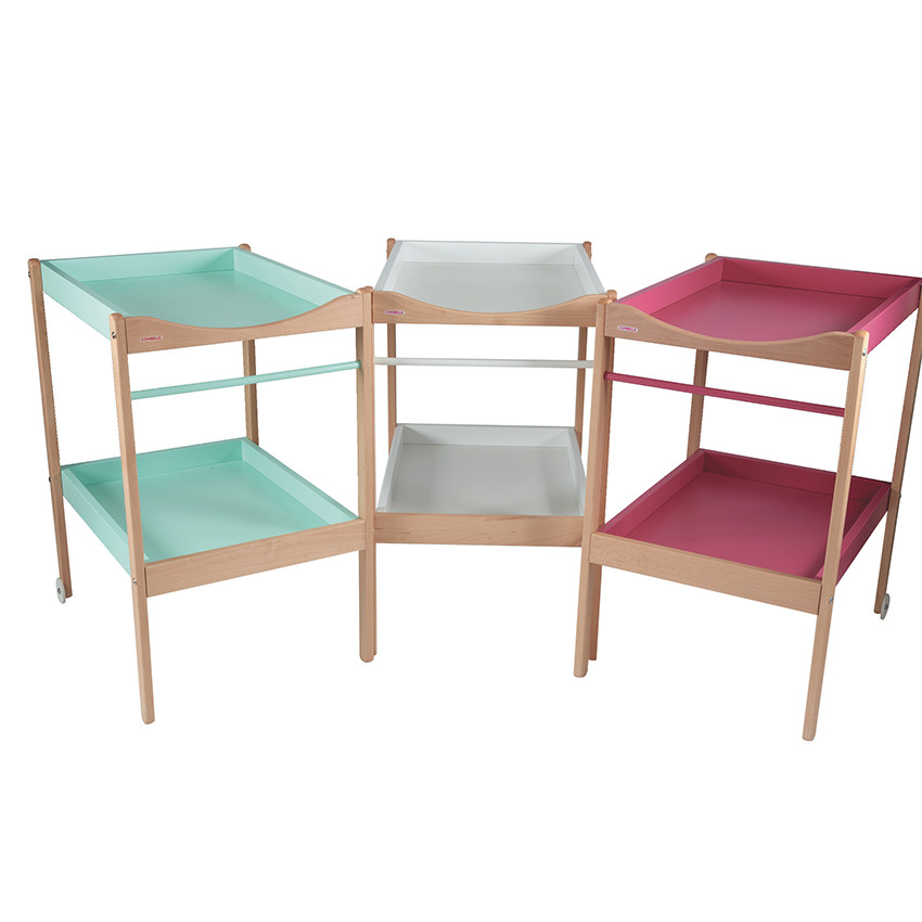 Table à Langer Alice 2 plateaux – Hybride Vert Mint  