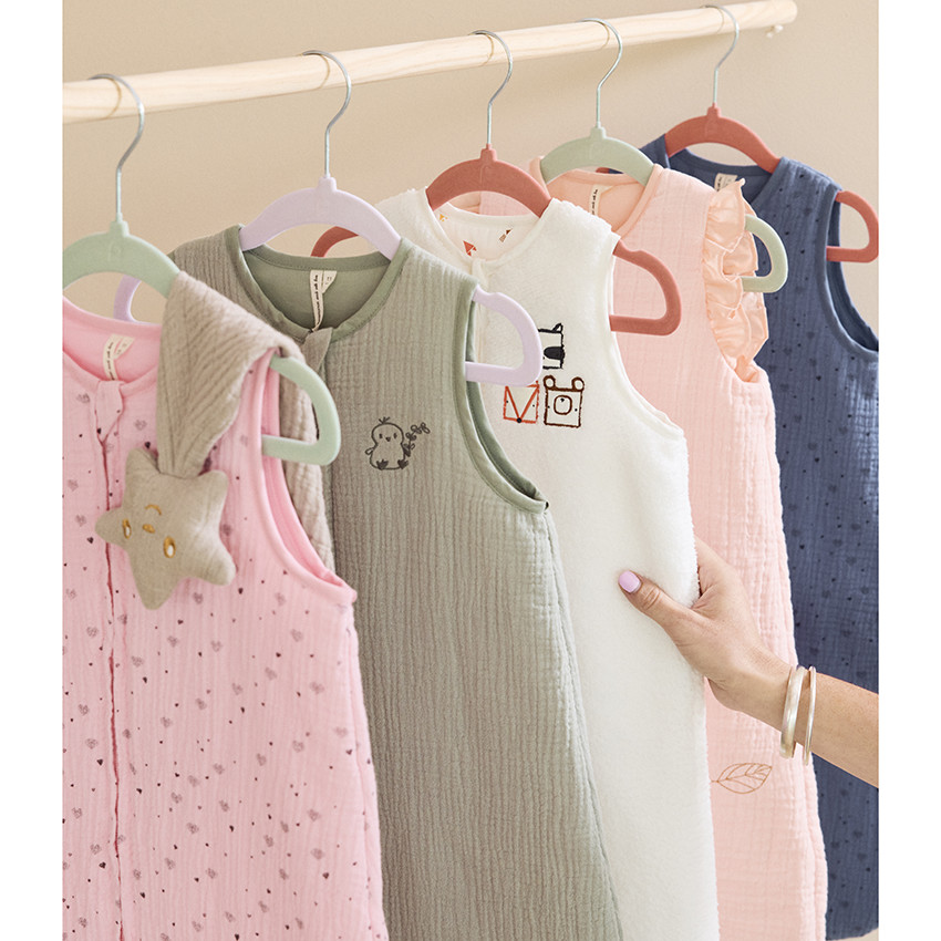 Slaapzak mouwloos omkeerbaar in popeline TOG 3.5 